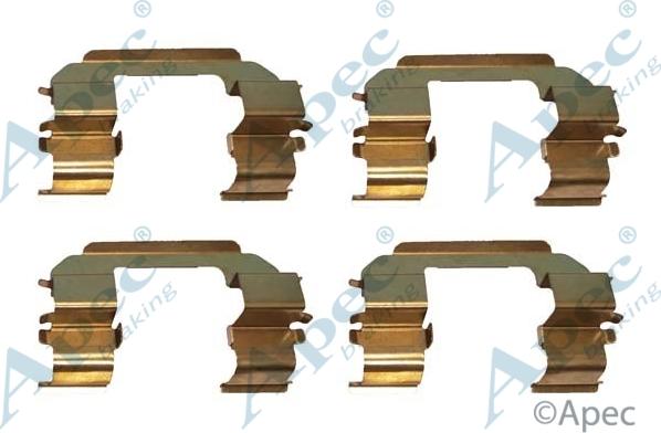 APEC KIT1004 - Комплектующие для колодок дискового тормоза abcparts.ee