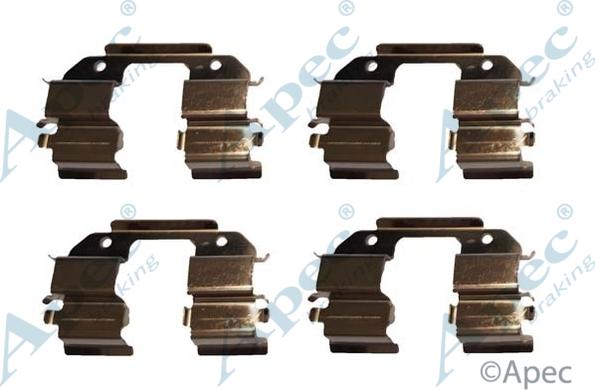 APEC KIT1019 - Комплектующие для колодок дискового тормоза abcparts.ee