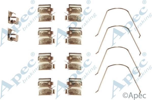 APEC KIT1027 - Комплектующие для колодок дискового тормоза abcparts.ee