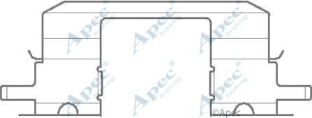APEC KIT1139 - Комплектующие для колодок дискового тормоза abcparts.ee