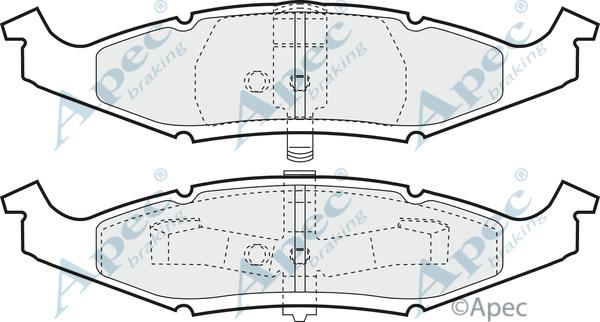 APEC PAD997 - Тормозные колодки, дисковые, комплект abcparts.ee