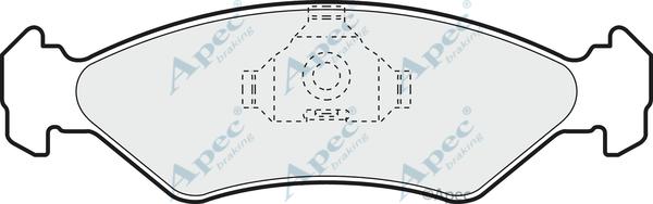 APEC PAD959 - Тормозные колодки, дисковые, комплект abcparts.ee