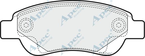 APEC PAD1460 - Тормозные колодки, дисковые, комплект abcparts.ee