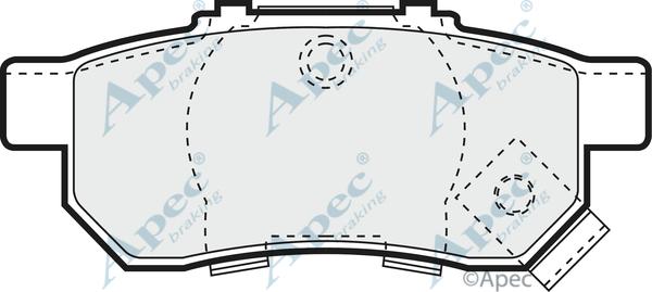 APEC PAD1009 - Тормозные колодки, дисковые, комплект abcparts.ee