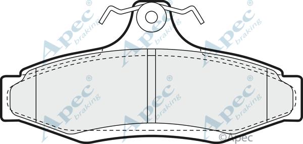 APEC PAD1008 - Тормозные колодки, дисковые, комплект abcparts.ee