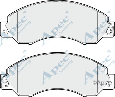 APEC PAD1855 - Piduriklotsi komplekt,ketaspidur abcparts.ee