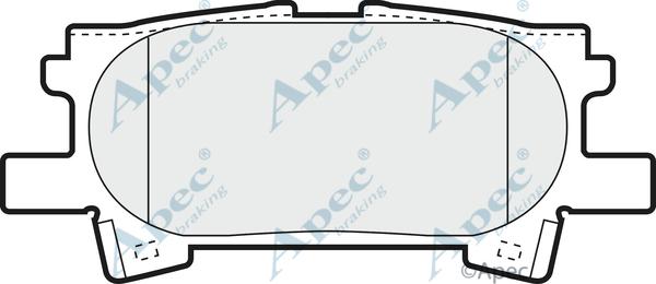 APEC PAD1345 - Тормозные колодки, дисковые, комплект abcparts.ee
