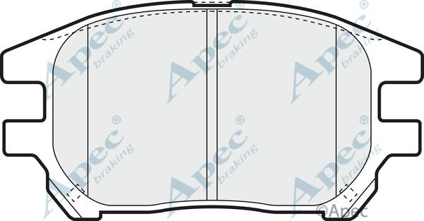 APEC PAD1307 - Тормозные колодки, дисковые, комплект abcparts.ee