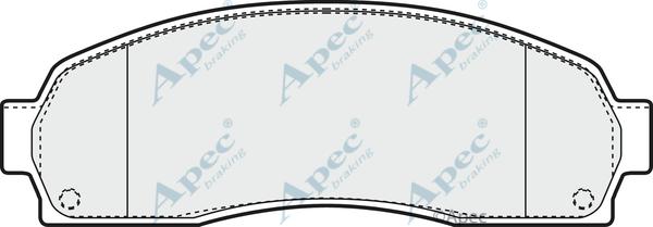 APEC PAD1381 - Тормозные колодки, дисковые, комплект abcparts.ee