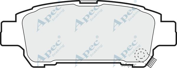 APEC PAD1238 - Тормозные колодки, дисковые, комплект abcparts.ee