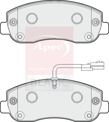 APEC PAD1797B - Тормозные колодки, дисковые, комплект abcparts.ee