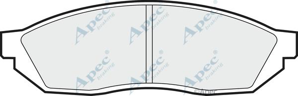 APEC PAD328 - Тормозные колодки, дисковые, комплект abcparts.ee