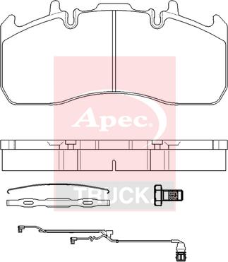 APEC PAD29173K - Тормозные колодки, дисковые, комплект abcparts.ee
