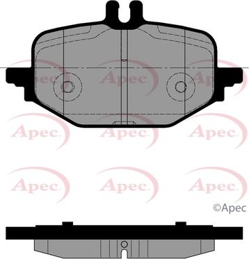 APEC PAD2510 - Тормозные колодки, дисковые, комплект abcparts.ee