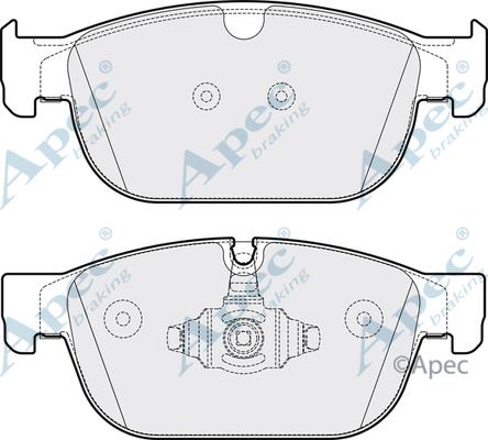 APEC PAD2130 - Тормозные колодки, дисковые, комплект abcparts.ee