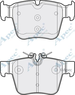 APEC PAD2131 - Тормозные колодки, дисковые, комплект abcparts.ee