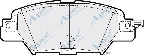 APEC PAD2172 - Тормозные колодки, дисковые, комплект abcparts.ee
