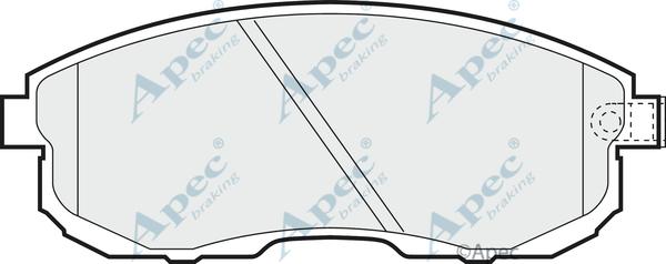 APEC PAD742 - Тормозные колодки, дисковые, комплект abcparts.ee