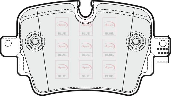 APEC PD4280 - Тормозные колодки, дисковые, комплект abcparts.ee