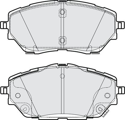 APEC PD4283 - Тормозные колодки, дисковые, комплект abcparts.ee