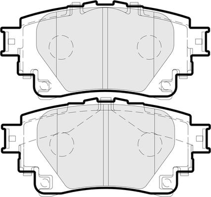 APEC PD3934 - Тормозные колодки, дисковые, комплект abcparts.ee