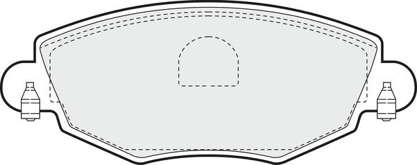 APEC PD3053 - Тормозные колодки, дисковые, комплект abcparts.ee