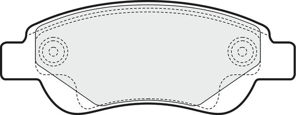 APEC PD3087 - Тормозные колодки, дисковые, комплект abcparts.ee