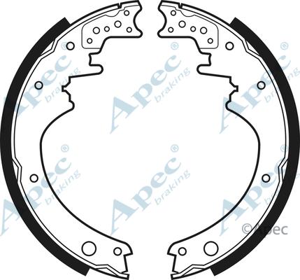 APEC SHU419 - Комплект тормозных колодок, барабанные abcparts.ee