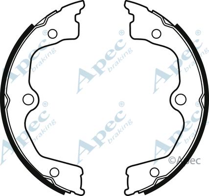 APEC SHU818 - Комплект тормозов, ручник, парковка abcparts.ee
