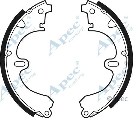 APEC SHU369 - Комплект тормозных колодок, барабанные abcparts.ee