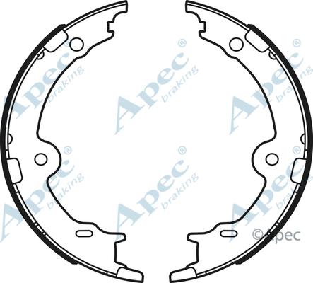 APEC SHU793 - Комплект тормозов, ручник, парковка abcparts.ee