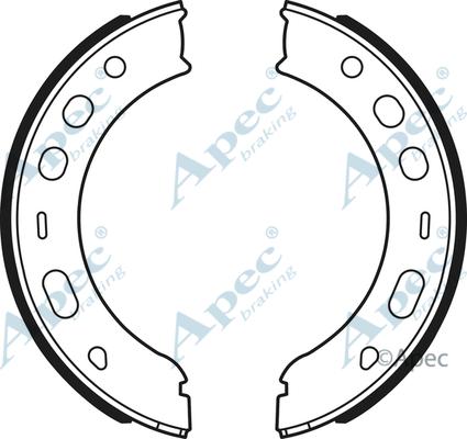 APEC SHU726 - Комплект тормозов, ручник, парковка abcparts.ee