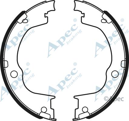 APEC SHU720 - Комплект тормозов, ручник, парковка abcparts.ee