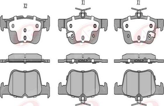 AP-SA 5AP5444 - Тормозные колодки, дисковые, комплект abcparts.ee