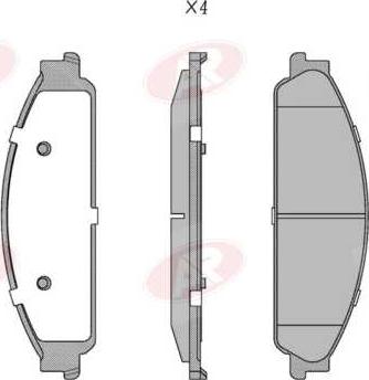 AP-SA 5AP5146 - Тормозные колодки, дисковые, комплект abcparts.ee