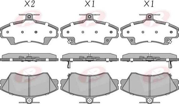 AP-SA 5AP5375 - Тормозные колодки, дисковые, комплект abcparts.ee