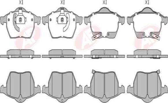 AP-SA 5AP689 - Тормозные колодки, дисковые, комплект abcparts.ee