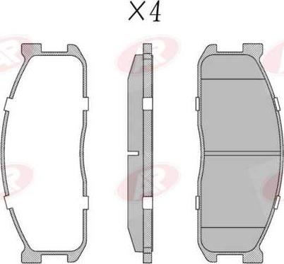 AP-SA 5AP039 - Тормозные колодки, дисковые, комплект abcparts.ee
