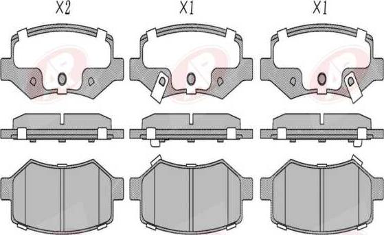 AP-SA 5AP1945 - Тормозные колодки, дисковые, комплект abcparts.ee