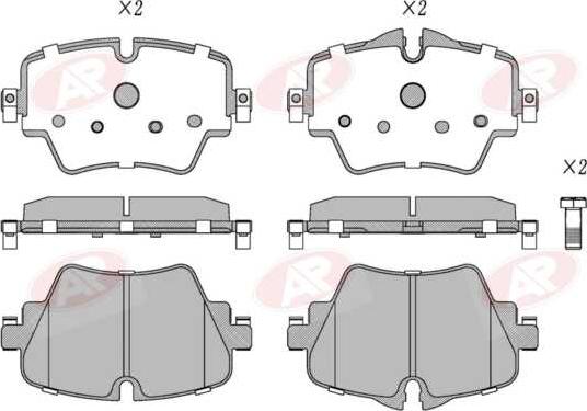 AP-SA 5AP1985 - Тормозные колодки, дисковые, комплект abcparts.ee