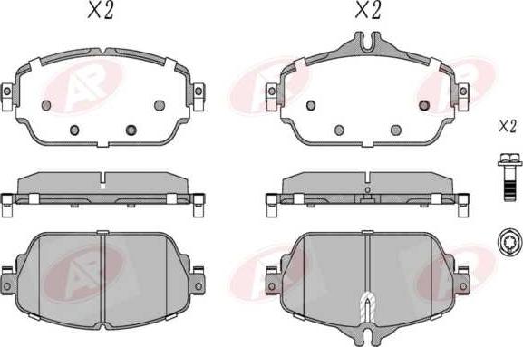 AP-SA 5AP1981 - Тормозные колодки, дисковые, комплект abcparts.ee