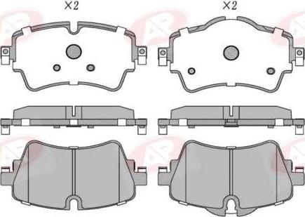 AP-SA 5AP1987 - Тормозные колодки, дисковые, комплект abcparts.ee