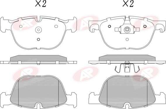 AP-SA 5AP1496 - Тормозные колодки, дисковые, комплект abcparts.ee