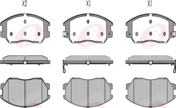 AP-SA 5AP1448 - Тормозные колодки, дисковые, комплект abcparts.ee