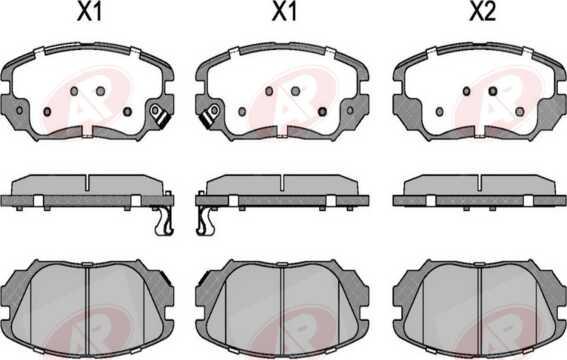 AP-SA 5AP1409 - Тормозные колодки, дисковые, комплект abcparts.ee