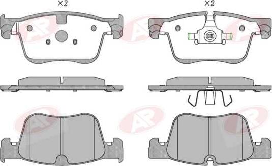 AP-SA 5AP1853 - Тормозные колодки, дисковые, комплект abcparts.ee