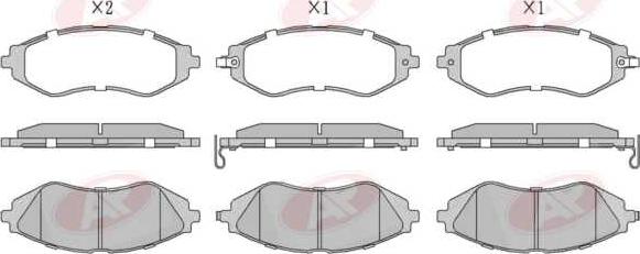 AP-SA 5AP1209 - Тормозные колодки, дисковые, комплект abcparts.ee