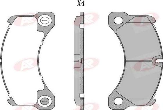 AP-SA 5AP1731 - Тормозные колодки, дисковые, комплект abcparts.ee