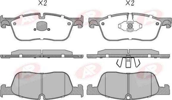 AP-SA 5AP2095 - Тормозные колодки, дисковые, комплект abcparts.ee