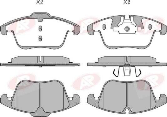AP-SA 5AP5074 - Тормозные колодки, дисковые, комплект abcparts.ee